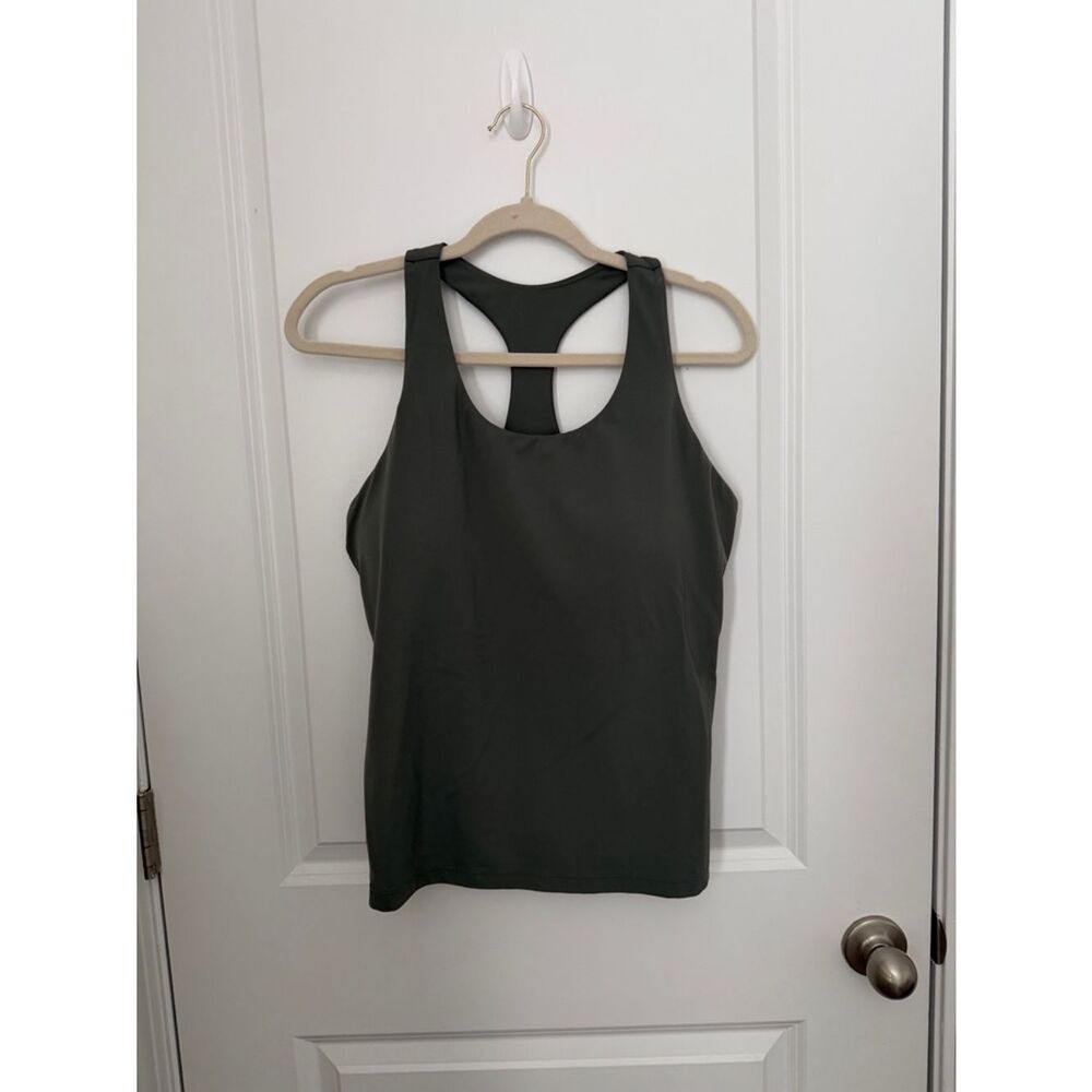 CRZ YOGA Olive Green Racerback Tank